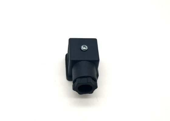 Plug Lead Type Solenoid Coil Connector Ac250v Dc300v Tinggi 28.5mm Dengan Led
