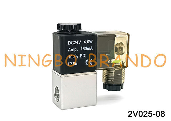 AIRTAC Tipe 2V025-08 Biasanya Tertutup 12V 24V 220V Katup Solenoid Udara Pneumatik