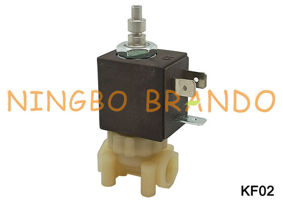 1/8 ''3 Cara NC Pembuat Espresso Kopi Aman Aman untuk Makanan NC Katup Solenoid Plastik KF02