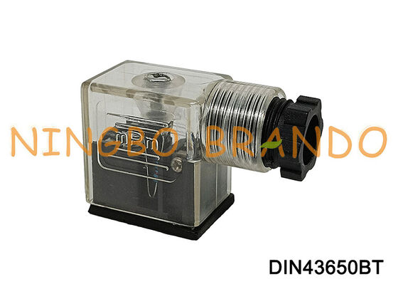 DIN43650B Solenoid Valve Coil Connector 11mm Transparan DIN 43650 Tipe B
