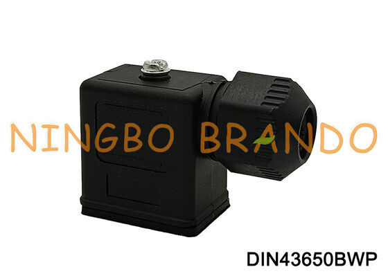 DIN43650B Konektor Coil Katup Solenoid Tahan Air IP67 DIN 43650 Bentuk B