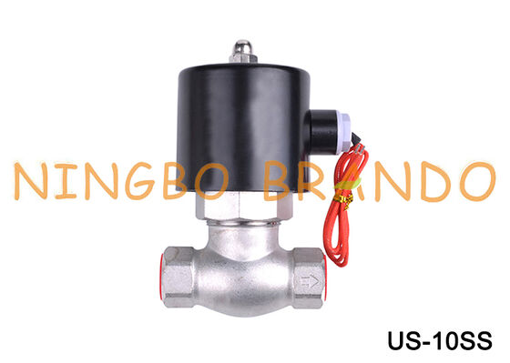 Katup Solenoid Uap US-10 2L-10 3/8 ''Katup Solenoid Baja Tahan Karat 24V 220V