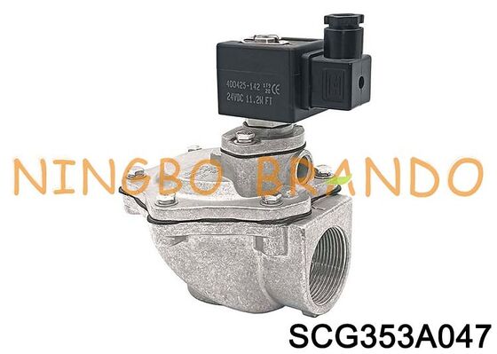 G1-1/2'' SCG353A047 Katup Solenoid Diafragma Sudut Kanan DC24V AC220V