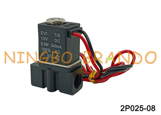 2P025-08 1/4 ''Katup Solenoid 2 Arah Biasanya Tertutup 2.5Mm Katup Kerja Langsung