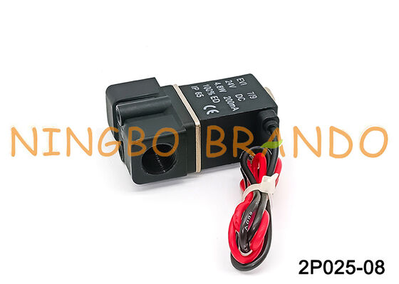 2P025 1/4 ''Katup Solenoid Biasanya Tertutup Katup Solenoid 2.5mm 24VDC
