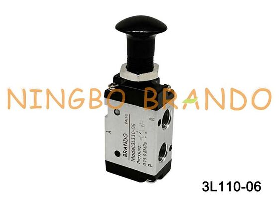 Airtac Tipe 3L110-06 3L Katup Kontrol Udara Dorong-Tarik 3/2 Arah