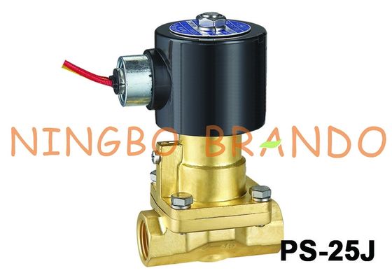 1 '' PS-25J Piston Pilot Dioperasikan Suhu Tinggi Kuningan Steam Solenoid Valve 24VDC 220VAC