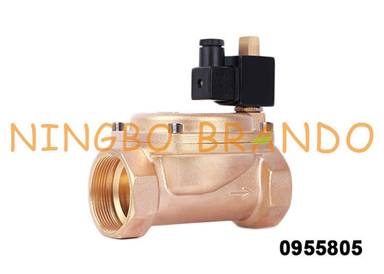 2 '' Biasanya Dibuka 0955805 Kuningan Industri Air Kontrol Solenoid Valve Listrik