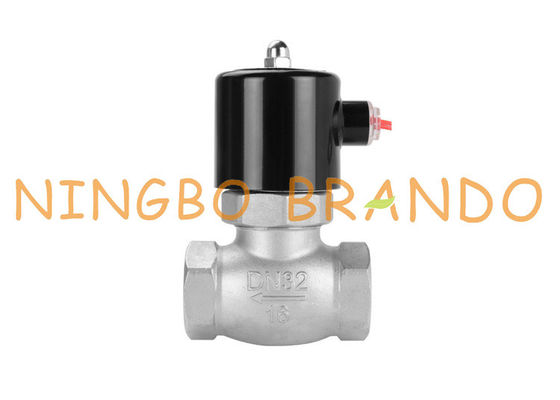 Uni-D Type US Series 1-1 / 2 '' Stainless Steel Solenoid Valve Untuk Air Panas Steam AC220V DC24V