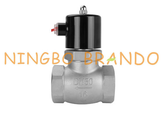 Uni-D Type US Seri 2 '' Pilot Piston Steam Stainless Steel Piston Solenoid Suhu Tinggi AC220V DC24V