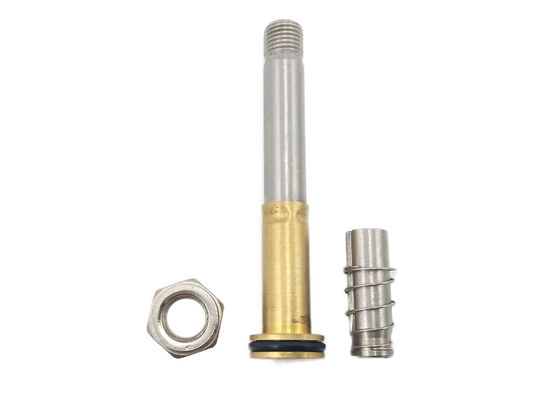 NBR Segel Kuningan Shell Flange Kursi Air Mancur Solenoid Valve Armature Tube Rebuild Kit