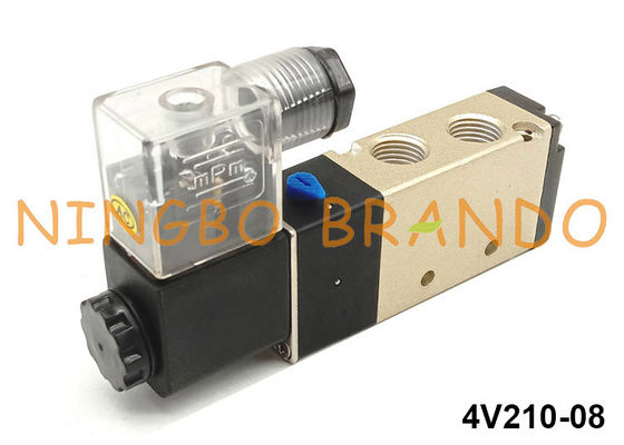 Katup Solenoid Udara Pneumatik Jenis Airtac 1/4 '' 4V210-08 AC220V AC110V