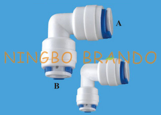 1/4 '' Elbow Push In Connect RO Quick Fittings Untuk Filter Air