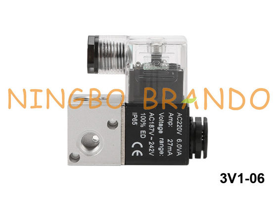 3V1-06 Airtac Type Air Solenoid Valve 3 Way 1/8 `` 12V 24V 110V 220V