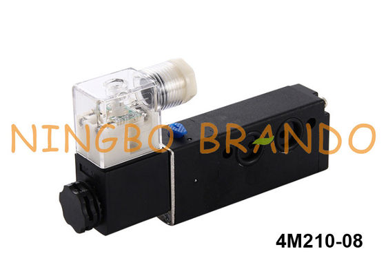 4M210-08 Airtac Tipe 5/2 Namur Solenoid Valve G1 / 4 '' 24VDC 220VAC