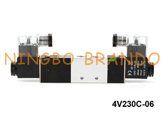 4V230C-06 Airtac Type Pneumatic Solenoid Valve 5 Arah 3 Posisi 24V 220V