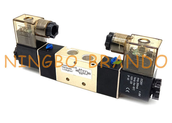 4V220-08 1/4 `` Inch Double Solenoid 5/2 Way Pneumatic Air Valve