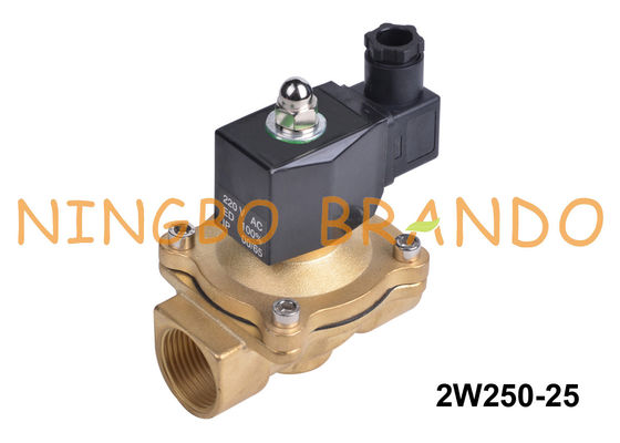 2W250-25 1'' 2 Way Biasanya Tertutup Air Kuningan Solenoid Valve 24V 220V