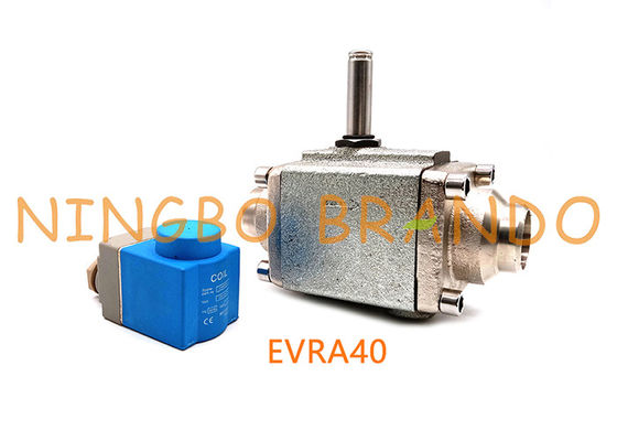 EVRA 40 1 1/2 '' 2 '' Katup Solenoid Pendingin Tanaman Amonia