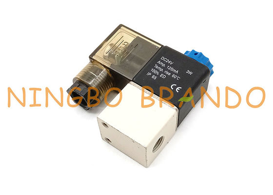 2 Posisi 2 Arah 1/8 ''2V025-06 DIN43650A Pneumatic Solenoid Valve