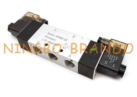 Airtac Type 4V420-15 1/2 '' 5/2 Way Double Solenoid Pneumatic Valve