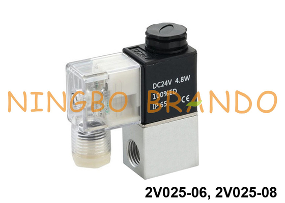 2V025-06 2V025-08 Airtac Tipe 2 Way Solenoid Air Valve 12VDC 24VDC