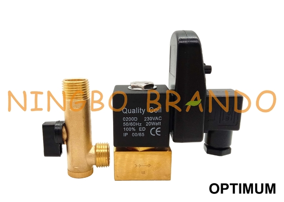 Jorc Type Timer Auto Drain Solenoid Valve Untuk Kompresor Udara 220V