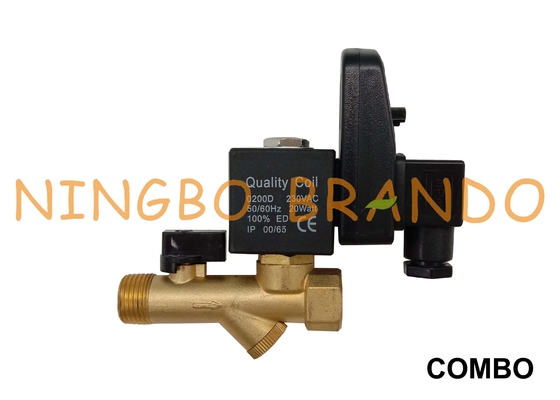 Jorc Type Automatic Condensate Drain Valve Untuk Kompresor Udara 220VAC