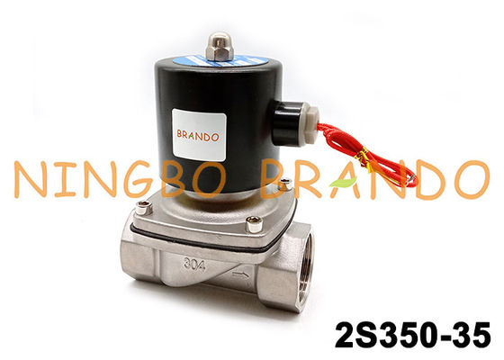 AC220V DC24V 2S350-35 SUW-35 1-1/4 ''304 SS Solenoid Valve