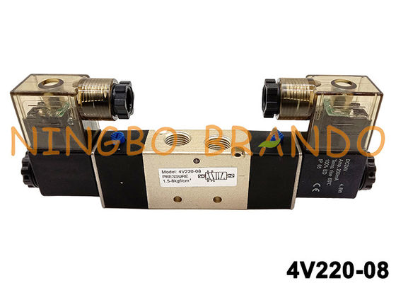 4V220-08 Airtac Type 1/4 ''Pneumatic Solenoid Valve DC24V DC24V