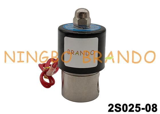 2S025-08 Katup Solenoid Stainless Steel DC24V AC220V 1/4 ''