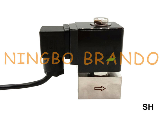 300 bar Katup Solenoid Stainless Steel Tekanan Tinggi 1/4 '' 3/8 '' 24V 110V 220V